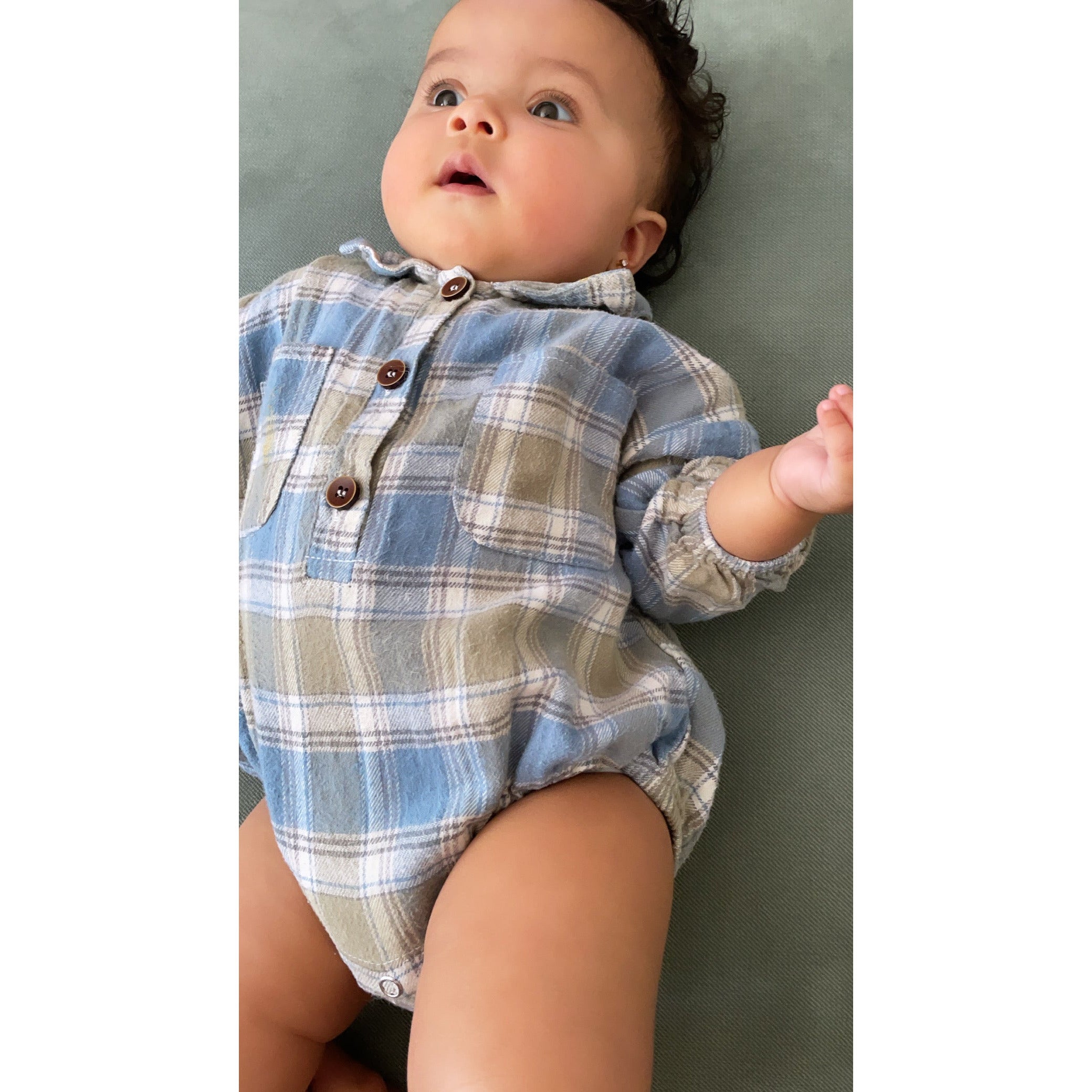 Plaid baby outlet romper