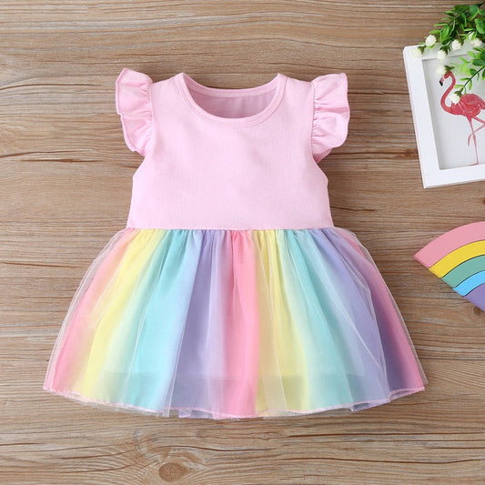 Rainbow Dress- Pink