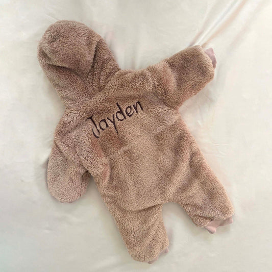 Personalized Teddy Coats- Tan/Brown