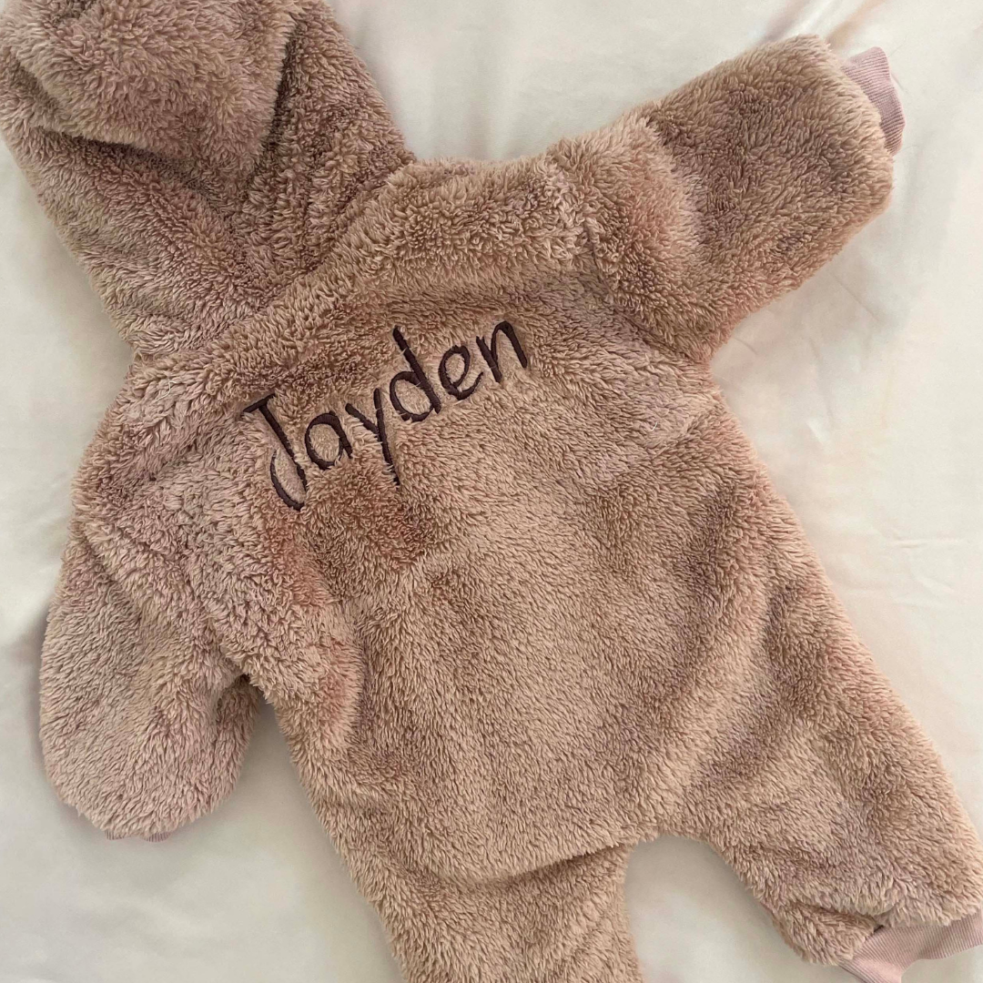 Personalized Teddy Coats- Tan/Brown