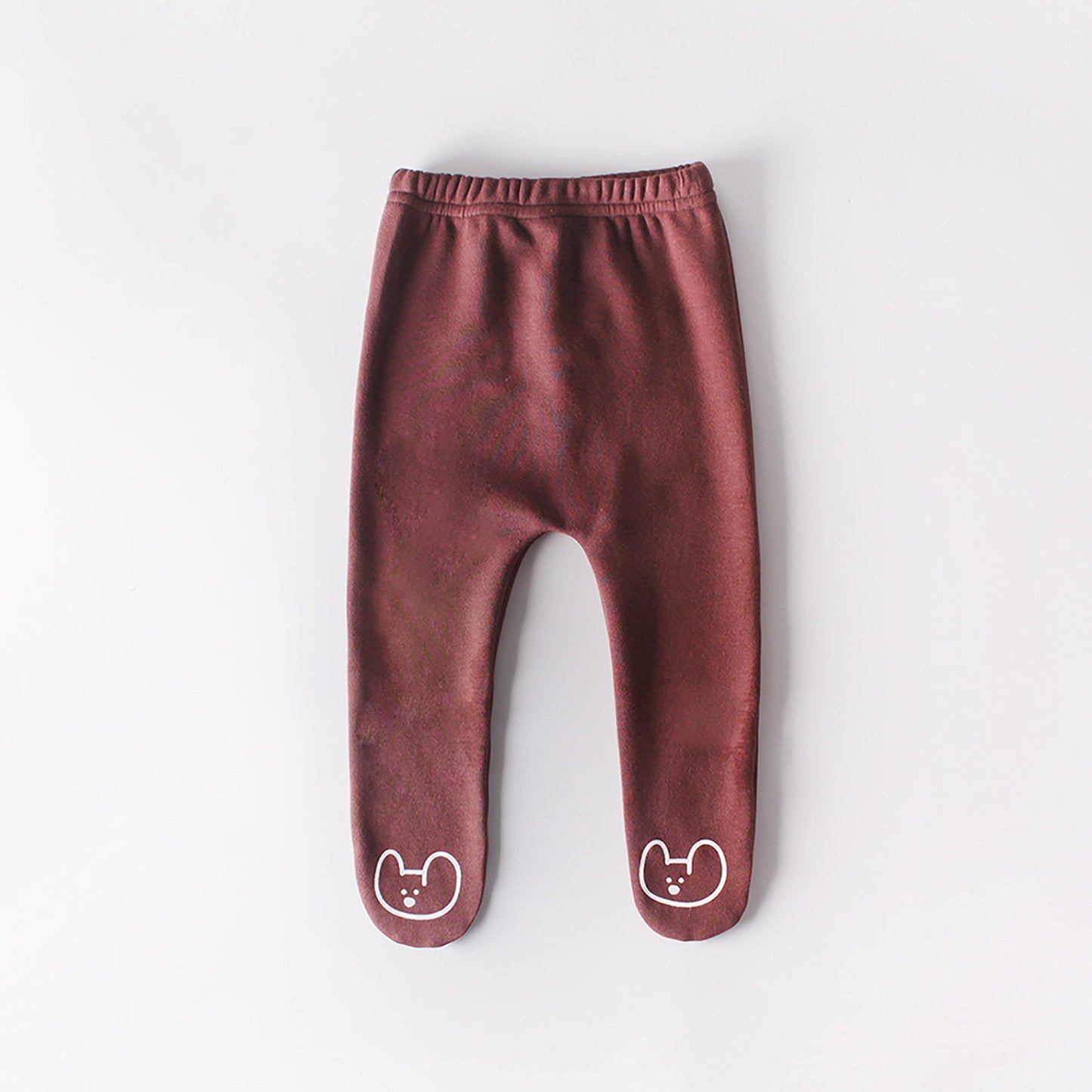 Cozy Bear Footie Pants- Brown