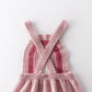 Rainbow Knit Overalls- Pink