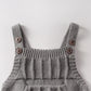 Knit Overalls- Grey