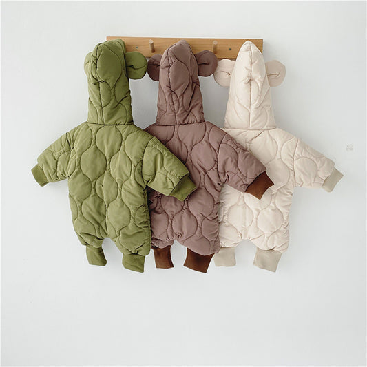 Quilted Baby Bear Coat- Dark tones
