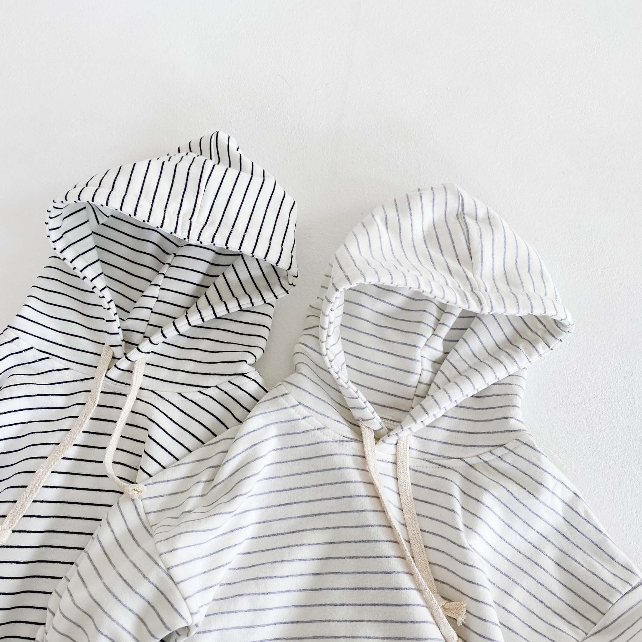 Black and white striped hot sale hoodie