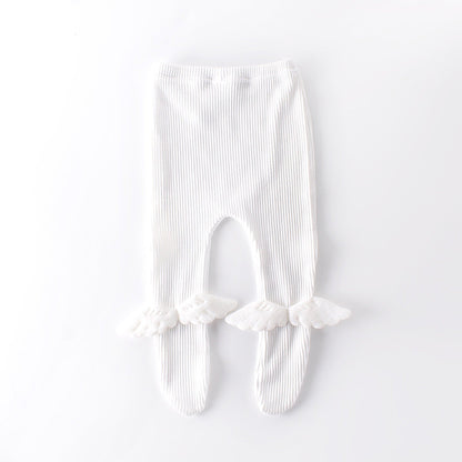 Angel Wing Footies- White