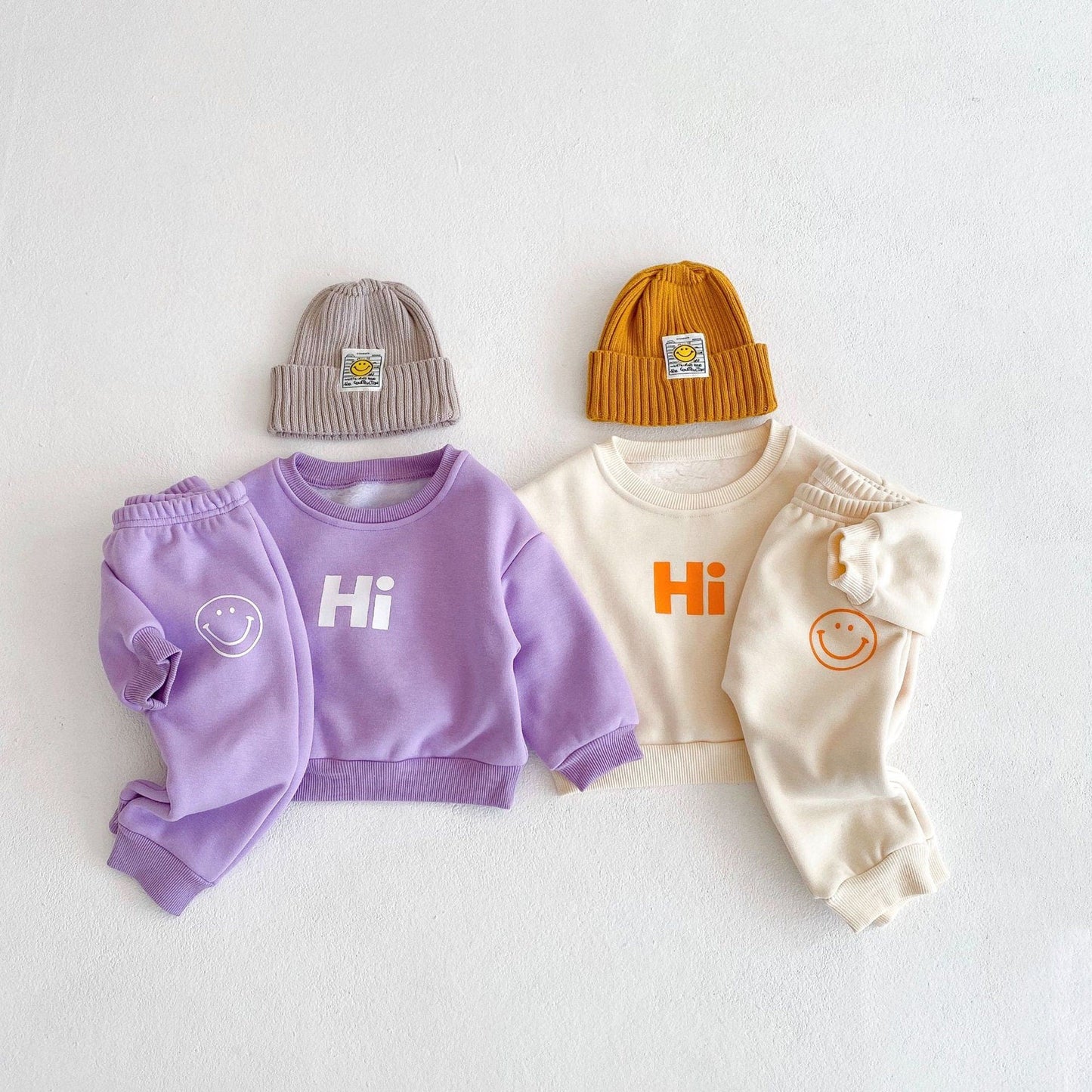 Hi! Cozy Jogger Set- Purple