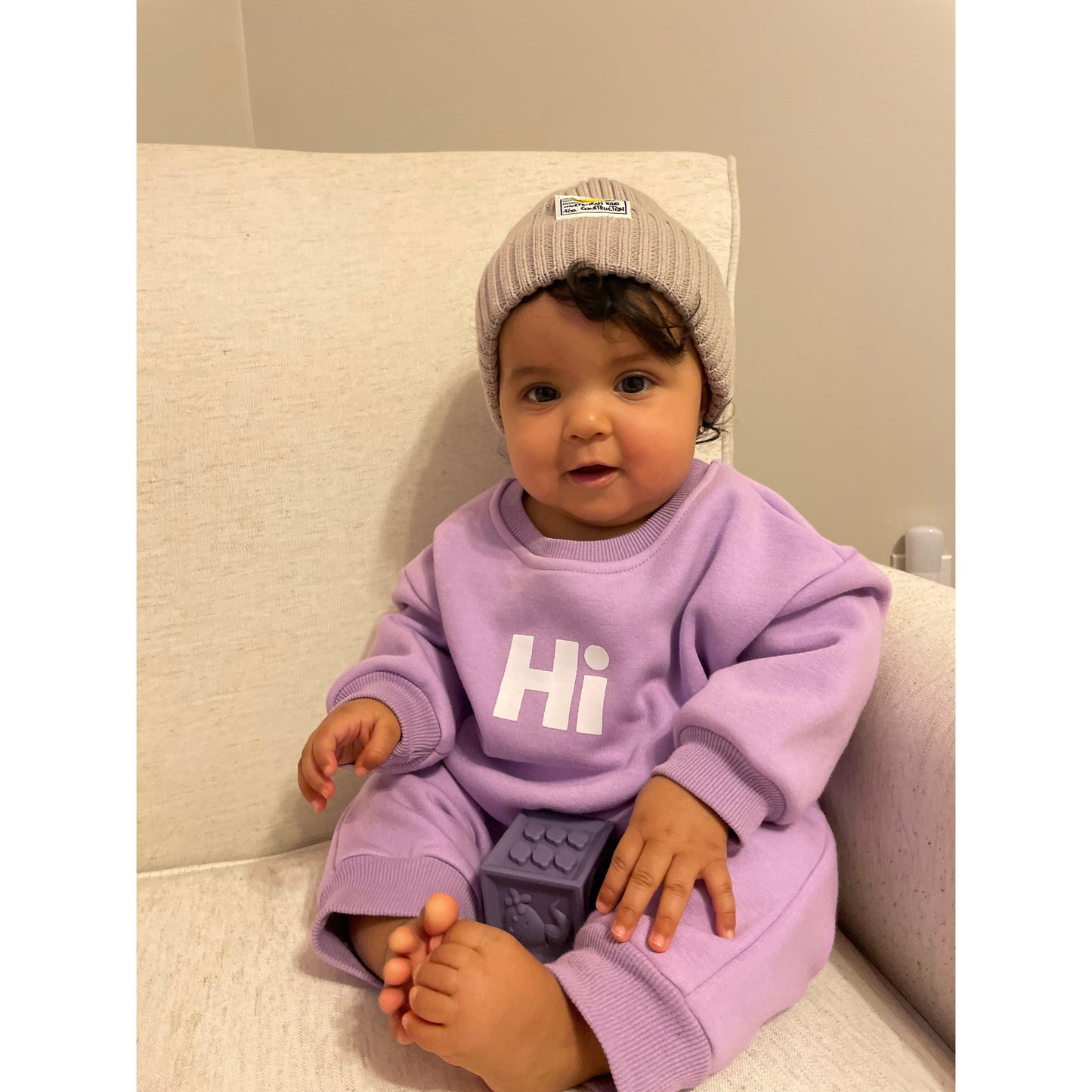 Hi! Cozy Jogger Set- Purple