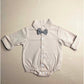 Collared Onesie with Bow Tie